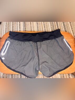Lululemon Running Shorts with Dual Zip Pockets – Size 8